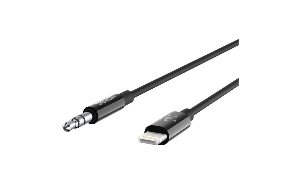 Belkin Apple Lightning to 3.5mm Aux Cable 6ft/1.8m - Black