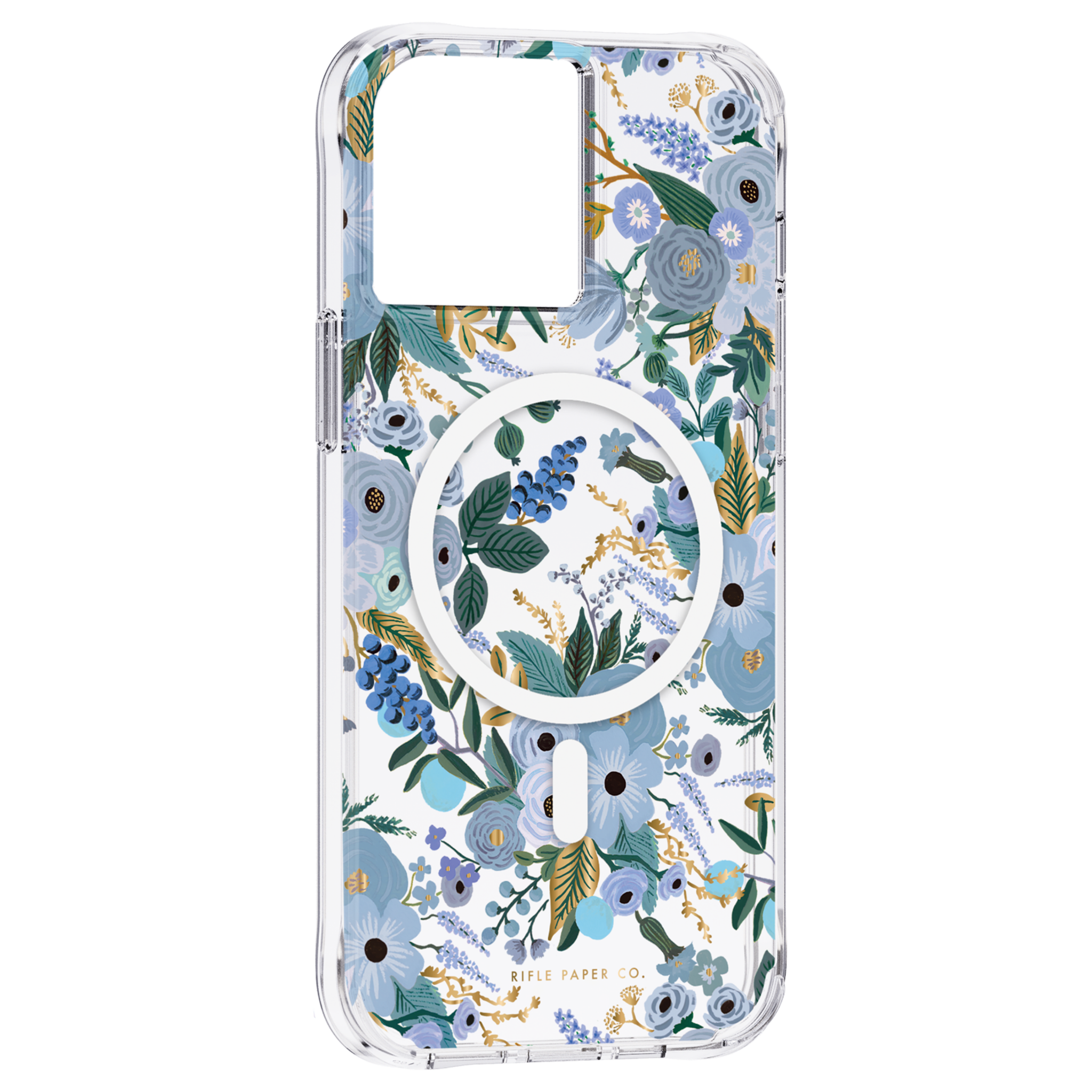 Rifle Paper Co Charles Magsafe Case iPhone 13 Pro - Garden Party Blue W/ Antimicrobial