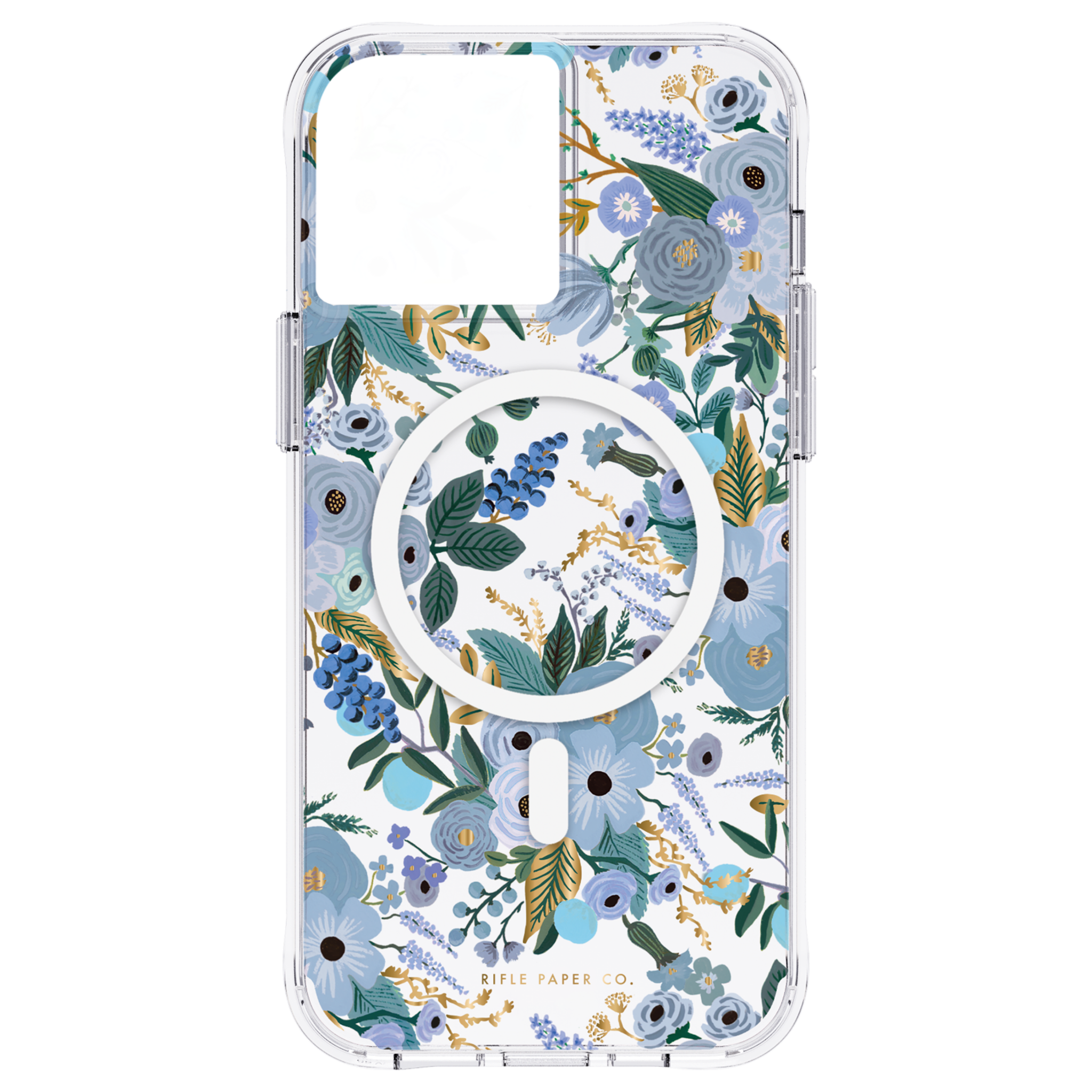 Rifle Paper Co Charles Magsafe Case iPhone 13 Pro - Garden Party Blue W/ Antimicrobial