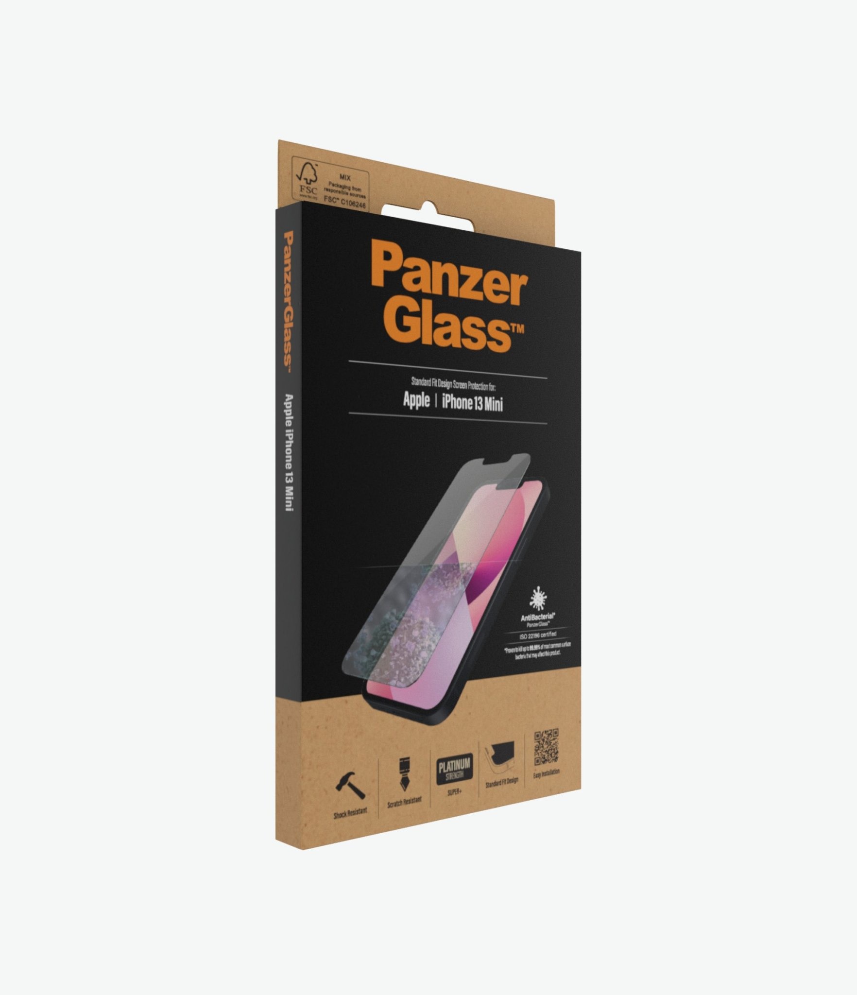 Panzer Glass Screen Protector For iPhone 13 Mini - Standard Fit Clear