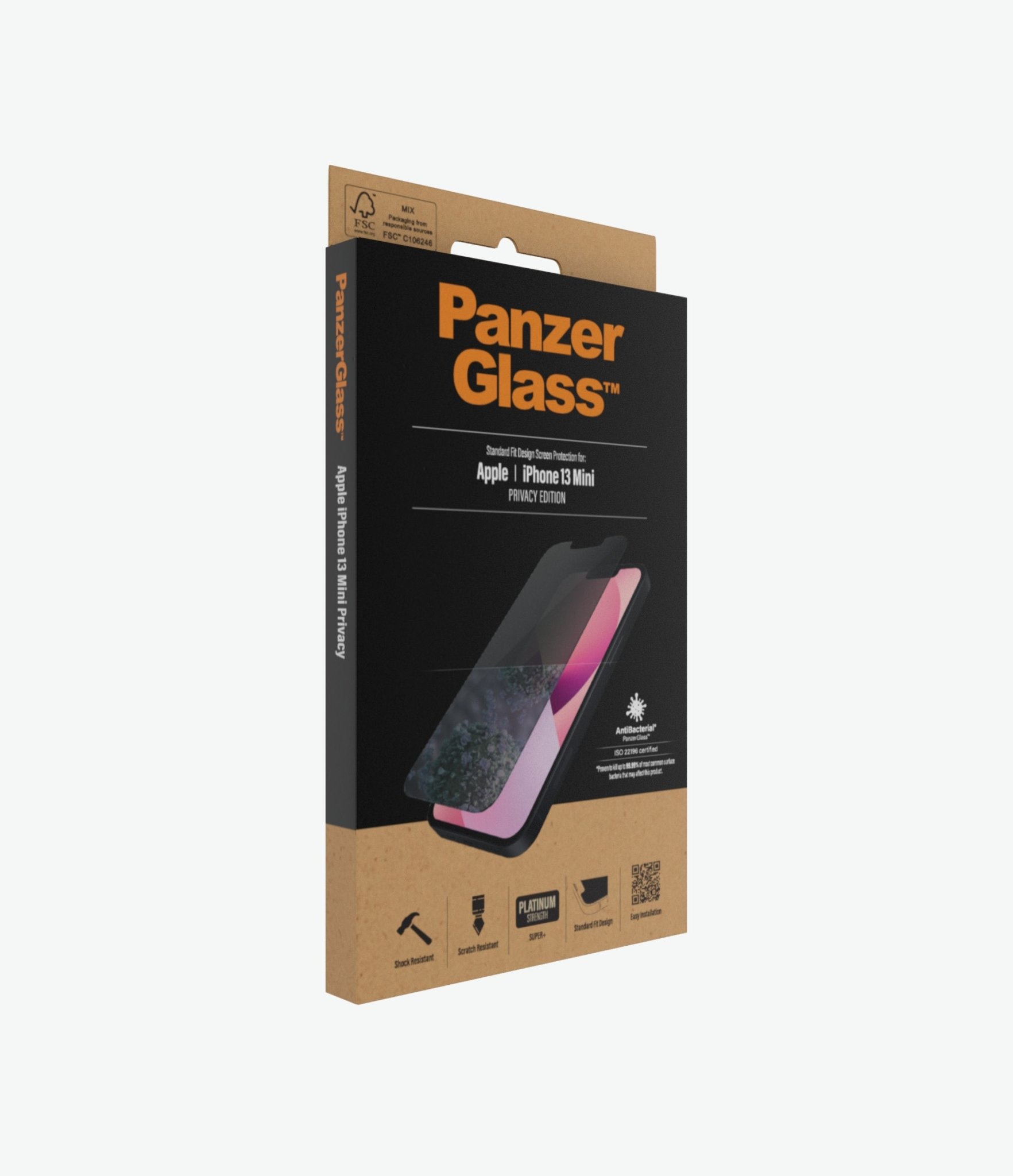 Panzer Standard Fit Glass Screen Protector For iPhone 13 Mini - Privacy