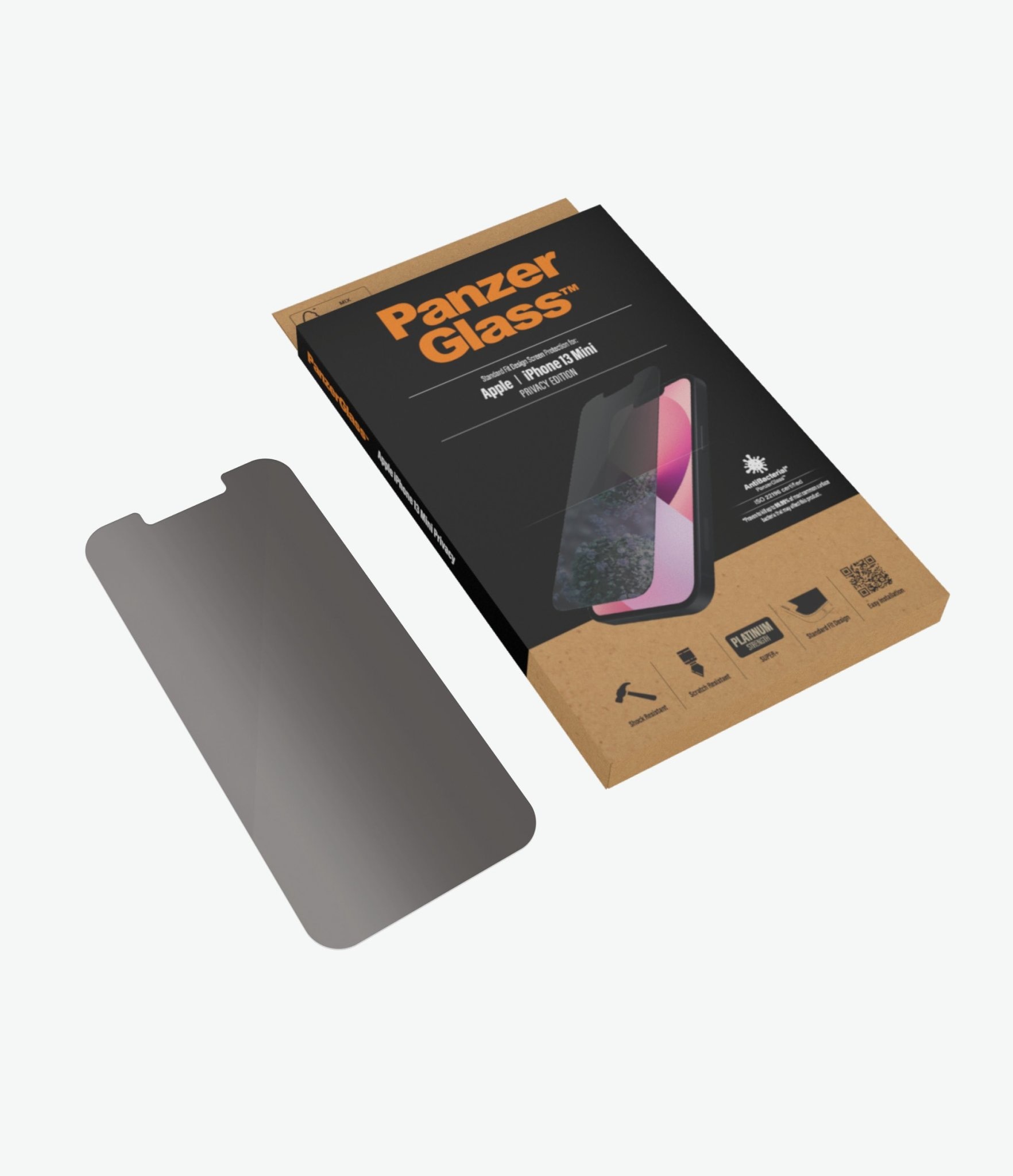Panzer Standard Fit Glass Screen Protector For iPhone 13 Mini - Privacy