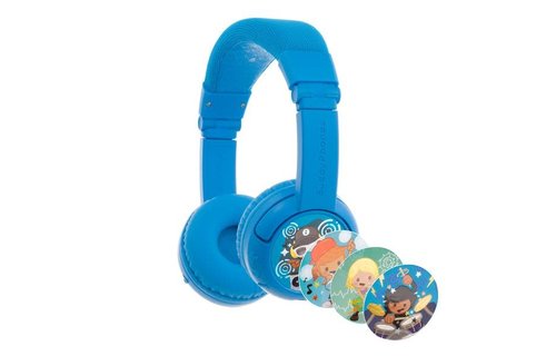 BuddyPhones Play Plus Wireless Headphone - Cool Blue