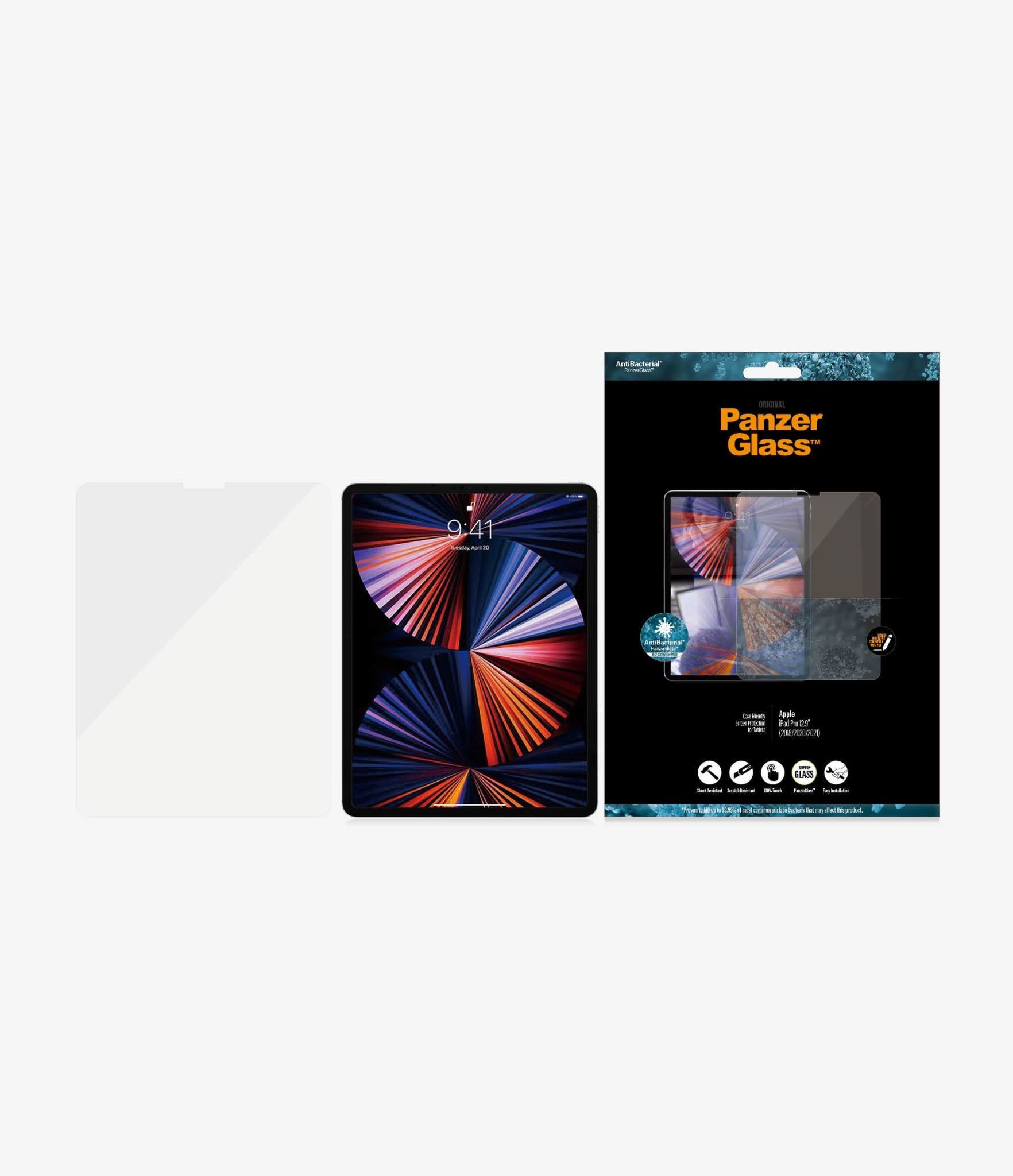 PanzerGlass Screen Protector For Apple iPad Pro 12.9" ( 2020 / 2018 ) - Clear