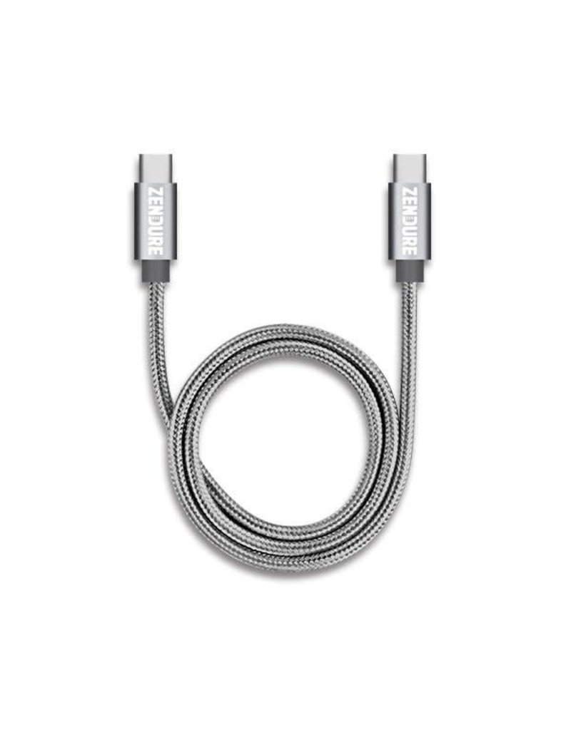 Zendure Zendure Nylon Braided USB-C to USB-C Cable 45w 1m - Gray