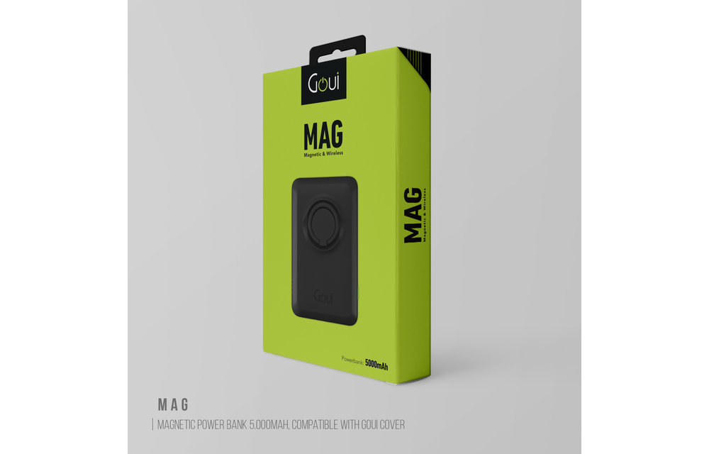 Goui Mag wireless Power Bank Magnetic 5000mAh With Finger Ring
