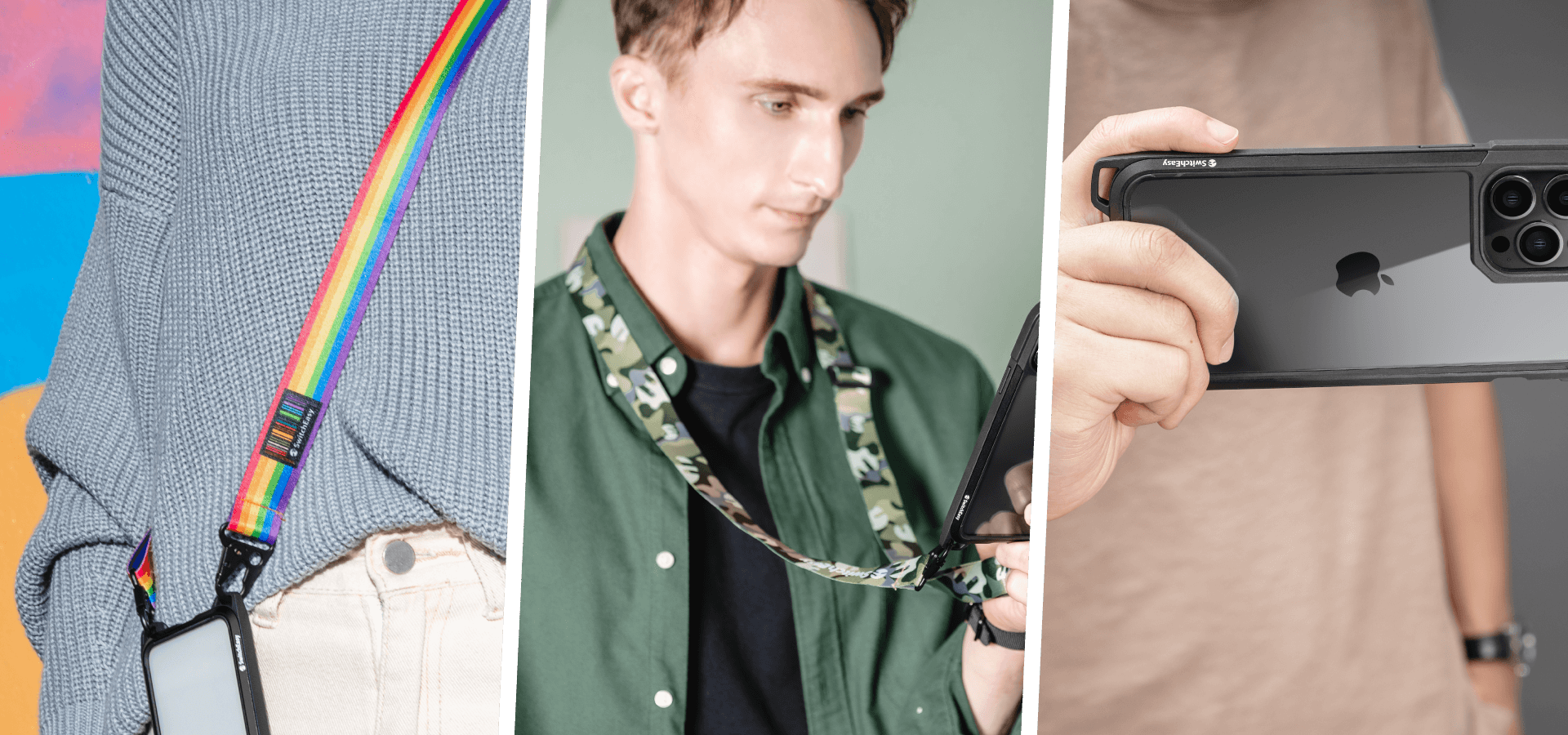 SwitchEasy Odyssey Shockproof Case For iPhone 13 Pro - Rainbow