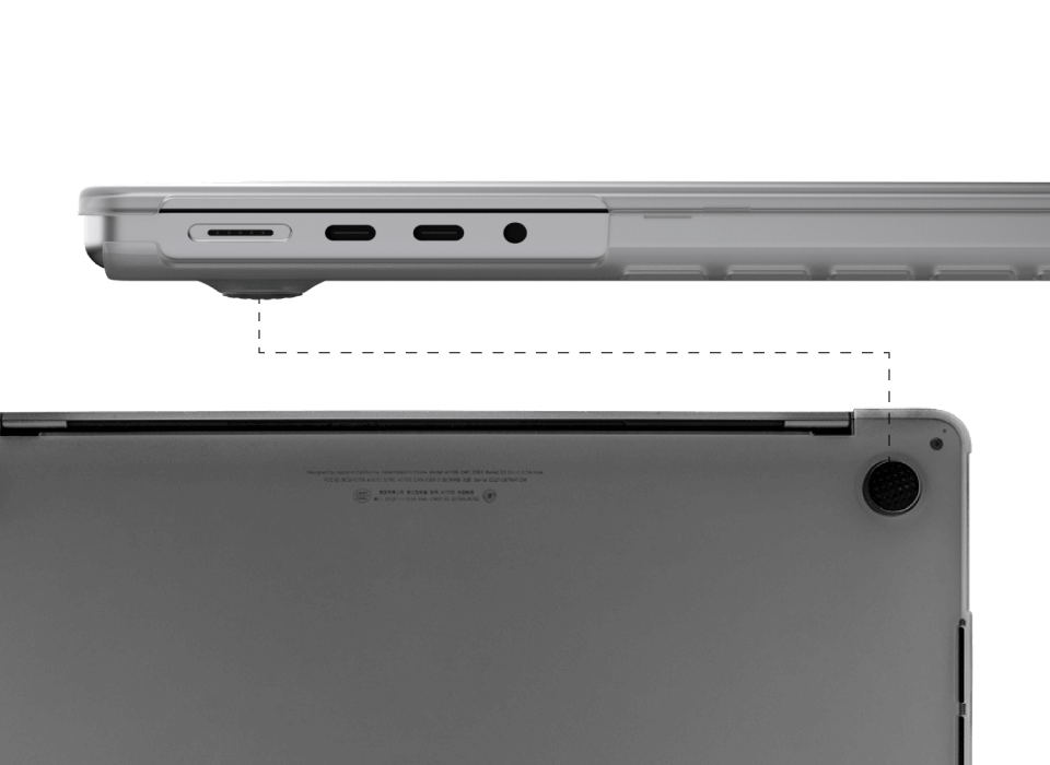 SwitchEasy Nude Case For Apple MacBook Pro 16" (M1/M2/M3/M4) - Transparent