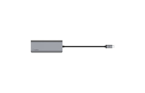 Belkin Connect USB-C 6 in 1 Multiport Adapter - Gray