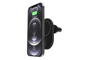 Belkin Magnetic Magsafe Wireless Charger / Car Mount 10W With car Charger - Black