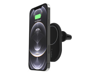 Belkin Magnetic Magsafe Wireless  Charger / Car Mount 10W With car Charger - Black