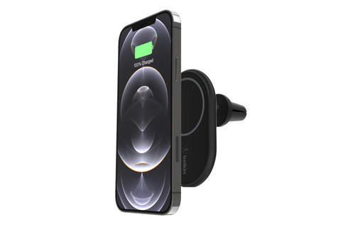 Belkin Magnetic Magsafe Wireless  Charger / Car Mount 10W With car Charger - Black