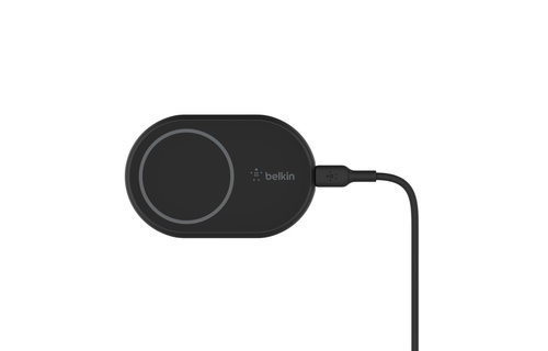 Belkin Magnetic Magsafe Wireless  Charger / Car Mount 10W With car Charger - Black
