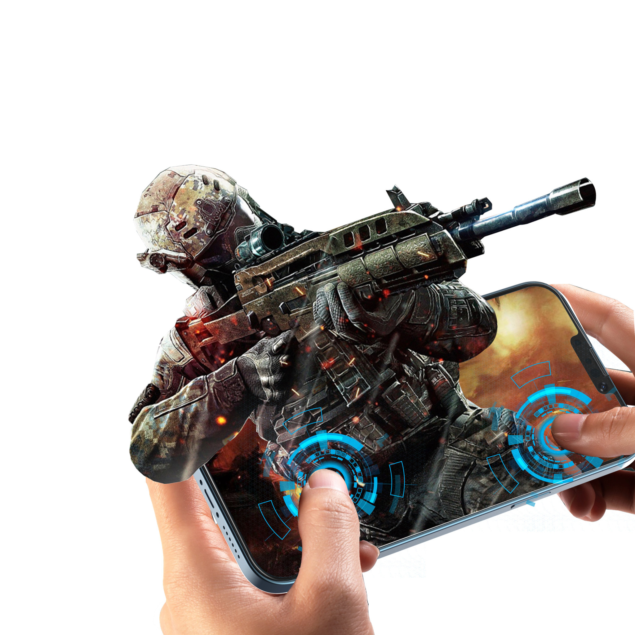 Green 3D AG/Matte  Glass Screen Protector for iPhone 13 Pro - Clear