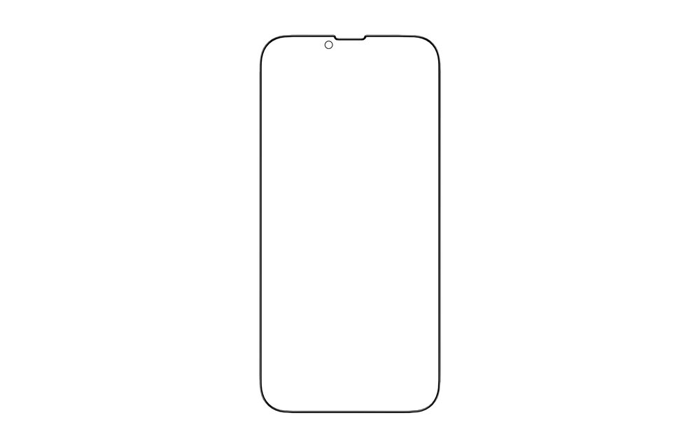 Green 3D Privacy Scratch Free Round Edge Glass Screen Protector for iPhone 13 Pro Max - Black