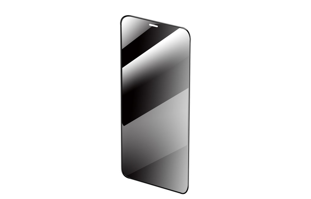 Green 3D Unbreakable Privacy Glass Screen Protector for iPhone 11 Pro - Black