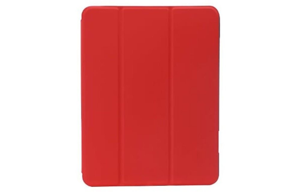 Green Premium Leather iPad Case For iPad 12.9 2021 - Red