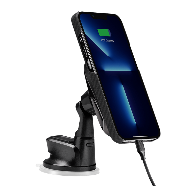 Pitaka MagEZ Magsafe wirless Charge Car Mount Pro - Suction Mount