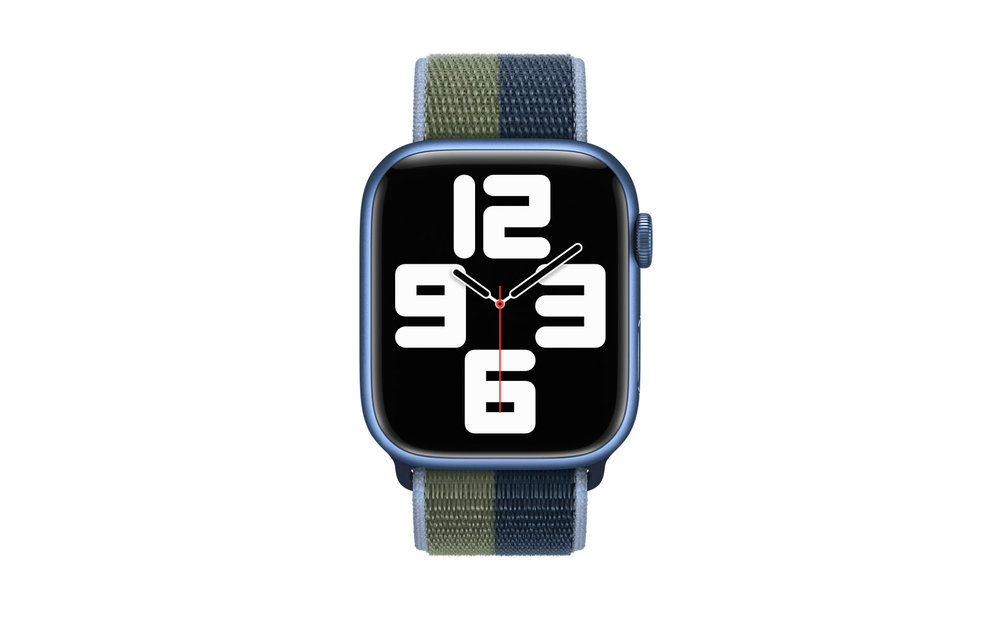 Apple Watch Sport Loop Band 42/44/45/49mm - Abyss Blue/Moss Green