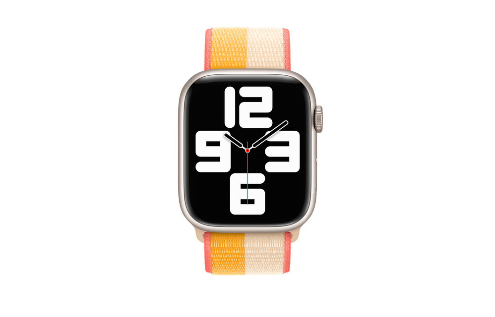 Apple Watch Sport Loop Band 42/44/45/46/49mm - Maize/White