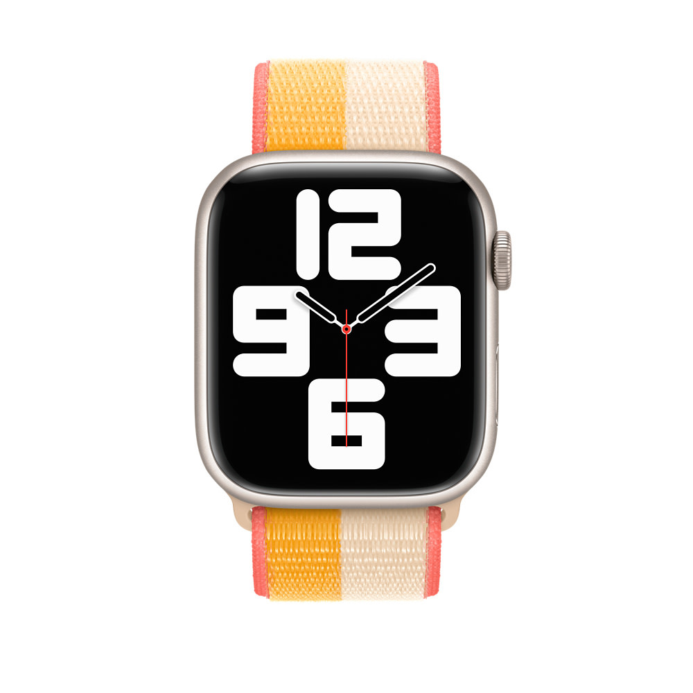 Apple Watch Sport Loop Band 42/44/45/46/49mm - Maize/White