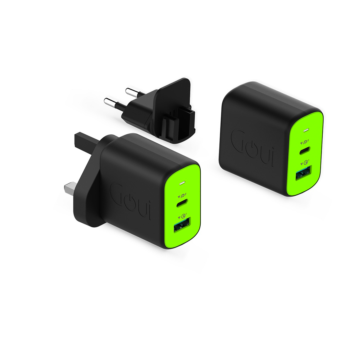 Goui Super Mini Plus PD Universal Travel Charger 45W - Black