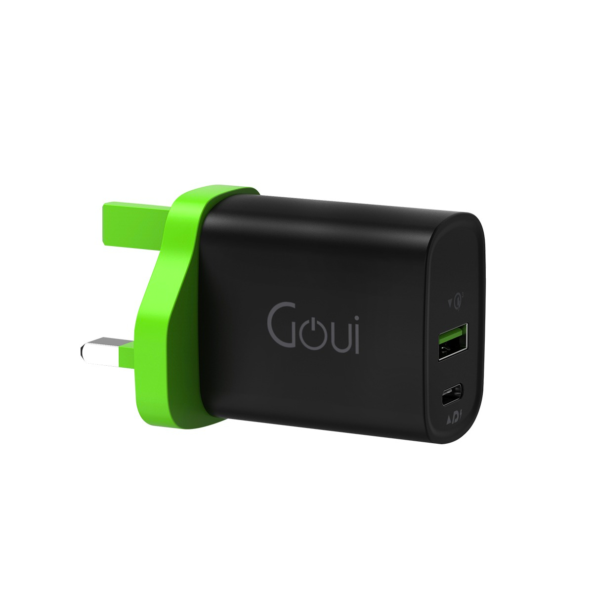 Goui Mini 20 Plus PD 2 Port Wall Travel Charger 20W - Black