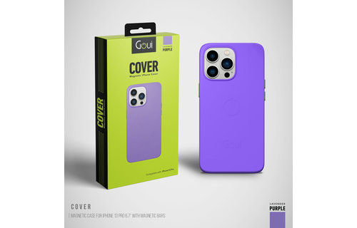 Goui Magnetic Case for iPhone 13 Pro with Magnetic Bar - Lavender Purple