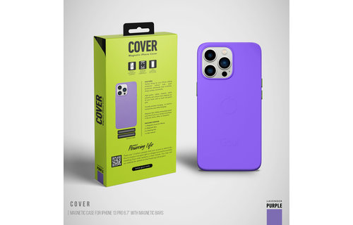 Goui Magnetic Case for iPhone 13 Pro with Magnetic Bar - Lavender Purple