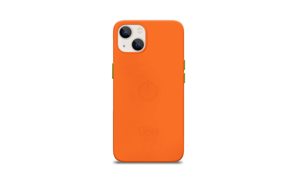 Goui Magnetic Case for iPhone 13 with Magnetic Bar - Tiger Orange