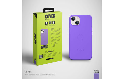 Goui Magnetic Case for iPhone 13 with Magnetic Bar - Lavender Purple