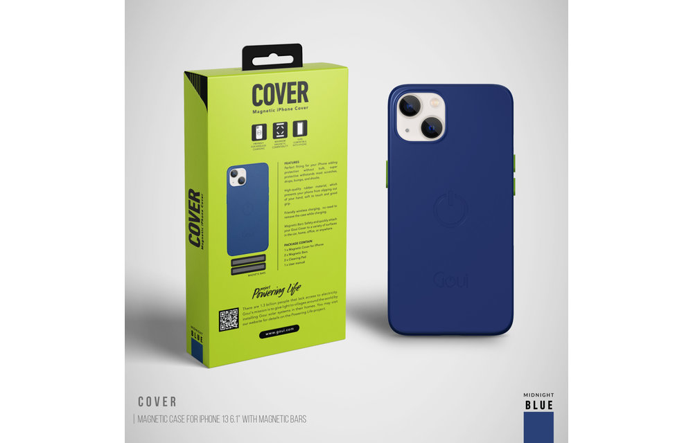 Goui Magnetic Case for iPhone 13 with Magnetic Bar - Midnight Blue