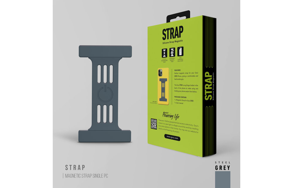 Goui Silicone Magnetic Strap - Steel Grey