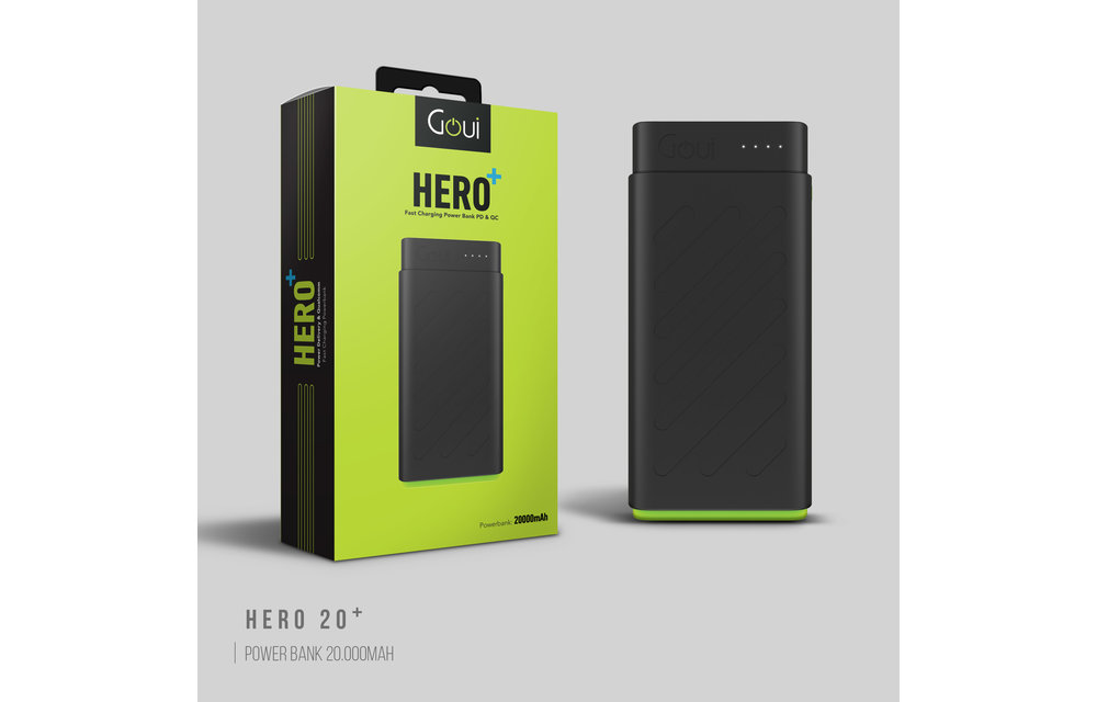 Goui Hero PD Plus Power Bank 20'000 mah - Black