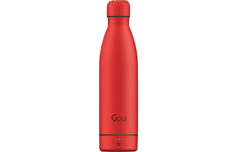 Goui Loch Stainless Steel Water Bottle Wireless Charger 6000 mah - Red