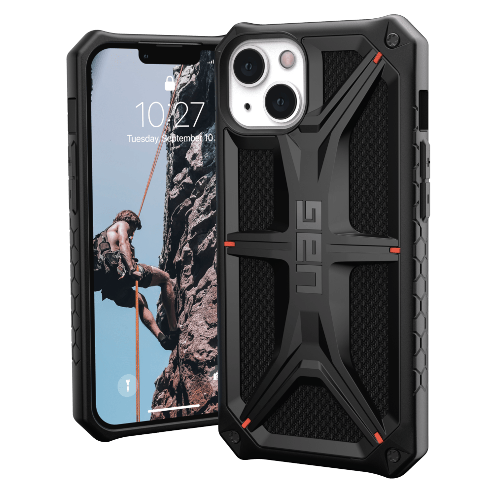 UAG Monarch Case for Apple iPhone 14/13 - Kevlar Black