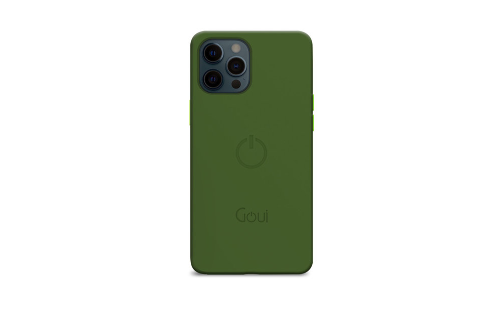 Goui Magnetic Case for iPhone 12 / 12 Pro With Magnetic Bars - Olive Green