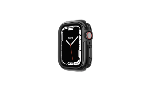 SwitchEasy Odyssey Premium 2in1 Metal TPU Bumper Case for Apple Watch 7&6&SE&5&4 40/41mm - Flash Black