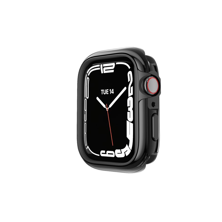 SwitchEasy Odyssey Premium 2in1 Metal TPU Bumper Case for Apple Watch 7&6&SE&5&4 40/41mm - Flash Black