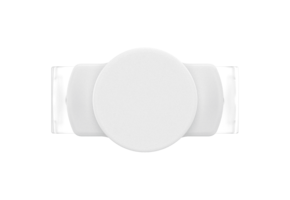 PopSockets PopGrip Slide Stretch - White and Clear