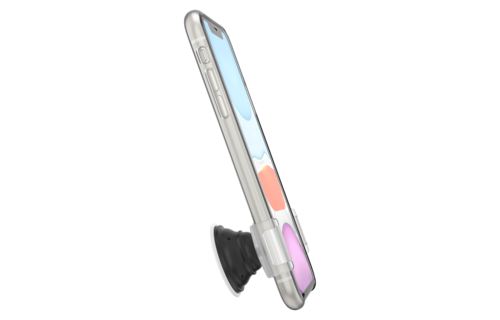 PopSockets PopGrip Slide Stretch - White and Clear