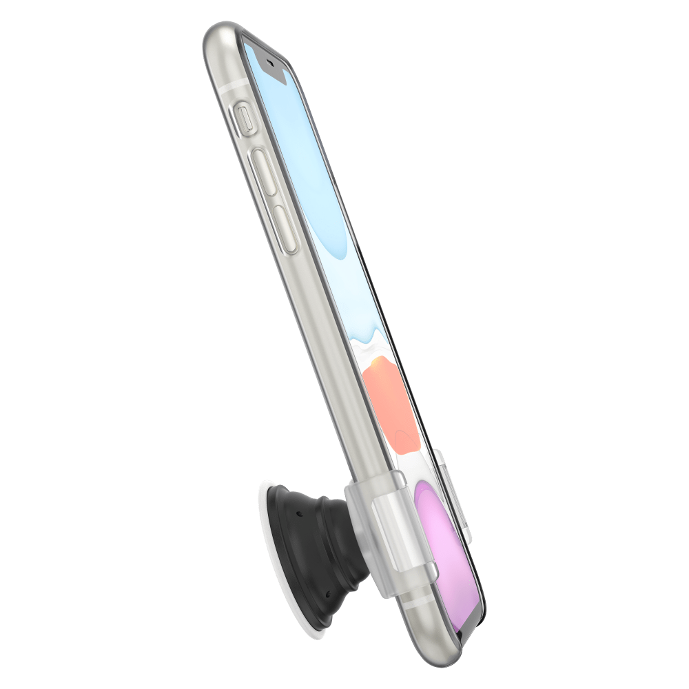 PopSockets PopGrip Slide Stretch - White and Clear