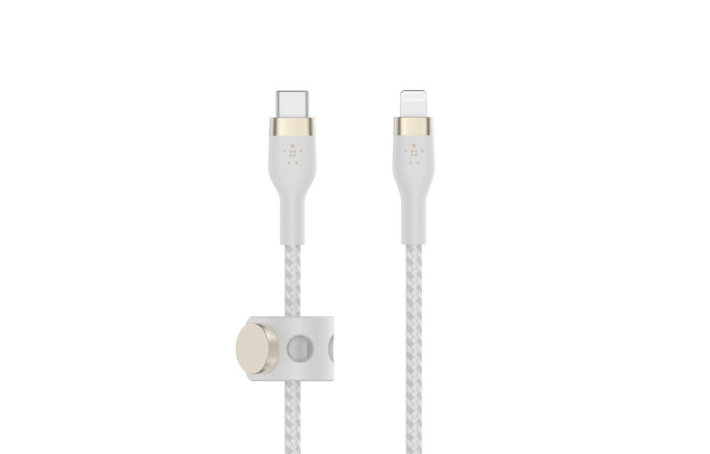 Belkin Braided Silicone Cable Lightning to Type C 3m - White/Gold