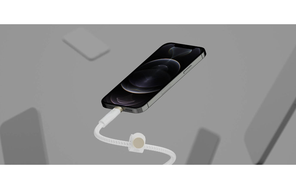 Belkin Braided Silicone Cable Lightning to Type C 3m - White/Gold