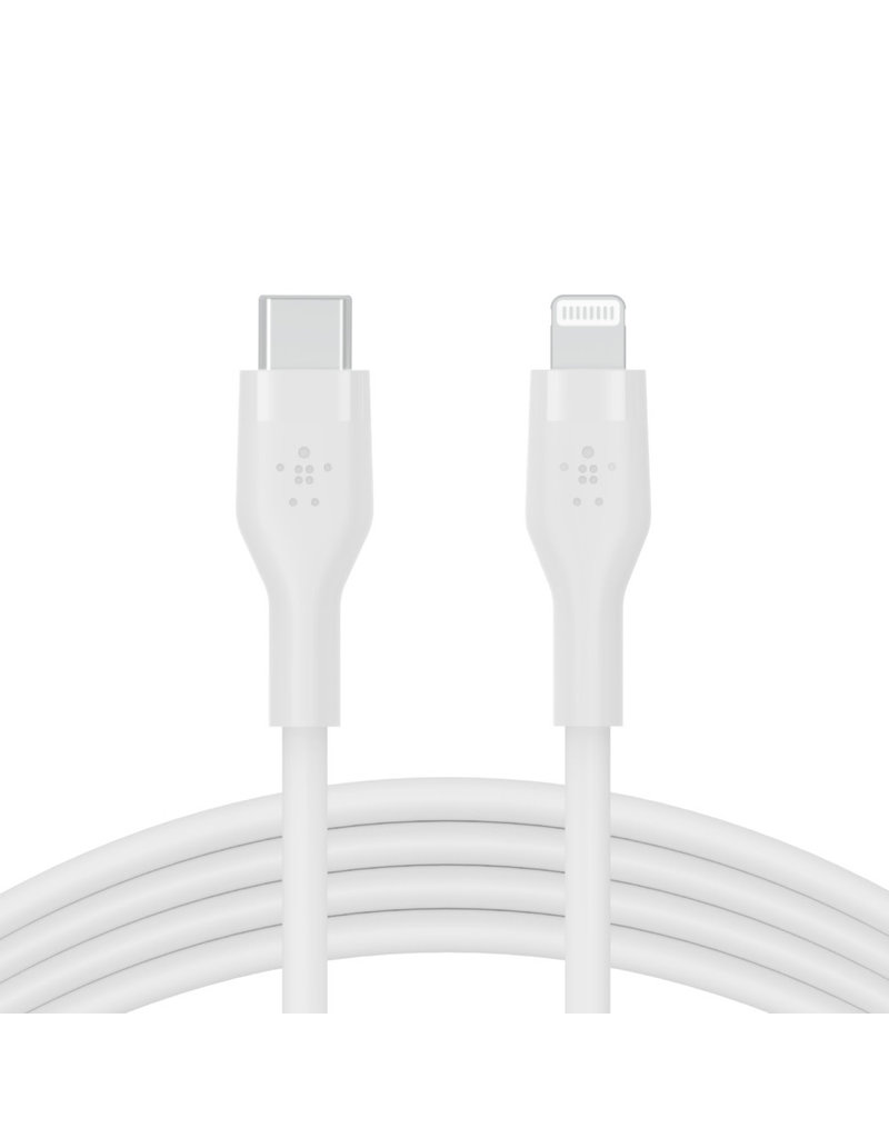 BELKIN Belkin Silicone Cable Lightning to Type C 3m - White