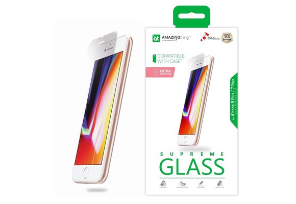 AT IPHONE 7/8 PLUS 0.2MM SUPREME GLASS (CRYSTAL)