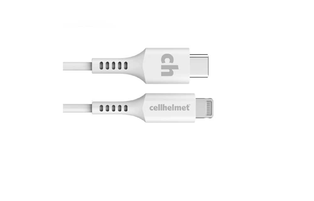 Cellhelmet USB C to Apple Lightning Cable 10ft - White