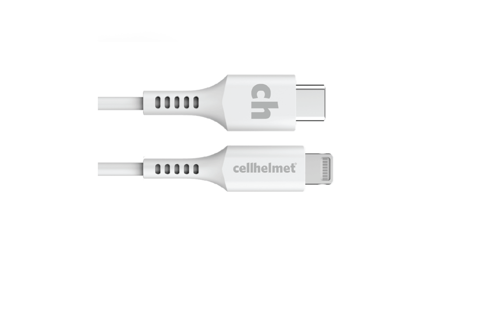 Cellhelmet USB C to Apple Lightning Cable 3ft - White