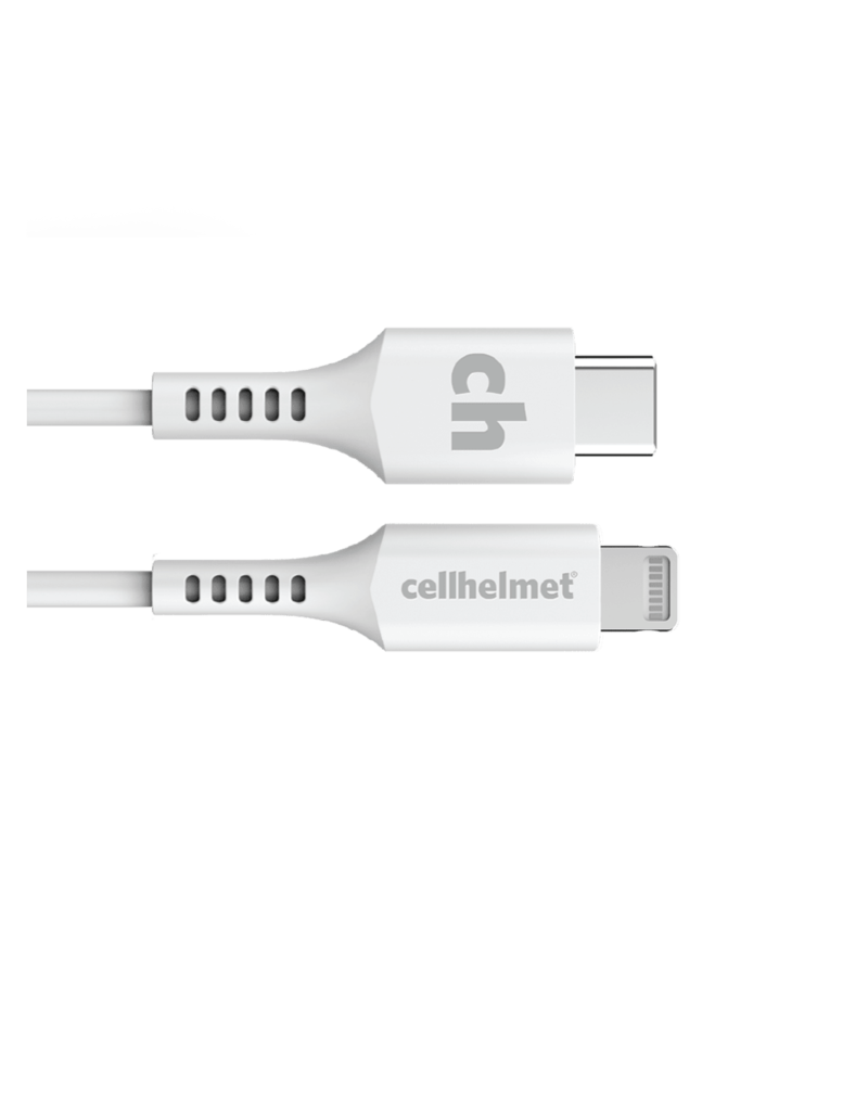 CELLHELMET Cellhelmet USB C to Apple Lightning Cable 3ft - White