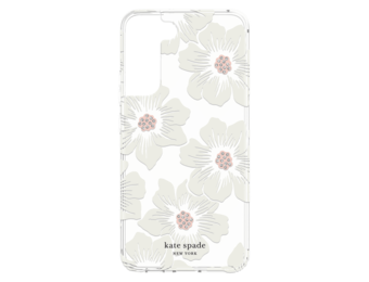 Kate Spade New York Defensive Hardshell Case for Samsung Galaxy S22 - Hollyhock Floral